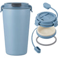 Dalvu Ceramic-Lined Vacuum Tumbler with Quarter-Turn Lid 15 oz Cloud Blue - Product view