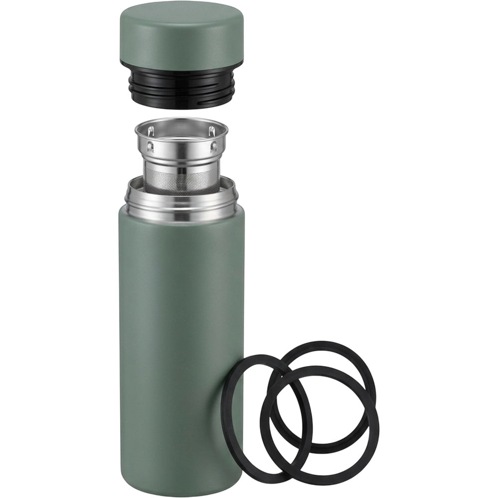 Dalvu Vacuum Tea Tumbler with Removable Infuser 16 oz Smoke Green - Product view